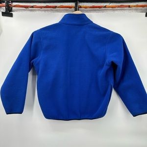 LL Bean Vintage made royal blue‎ full zip Sherpa fleece outdoors vest M